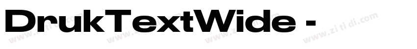 DrukTextWide 字体转换